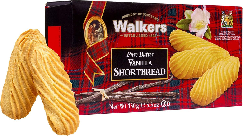 Walkers Shortbread Vanilla, 5.3 Ounce Box