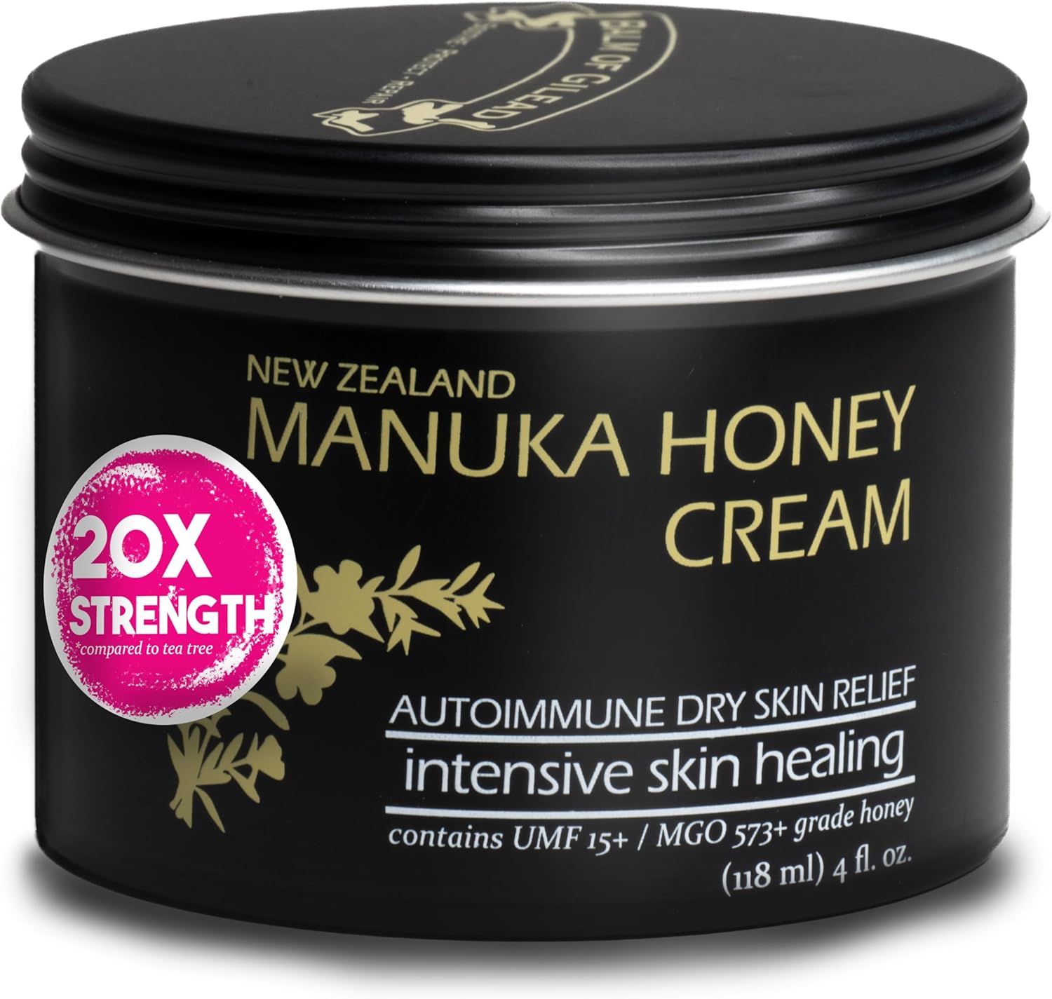 BALM OF GILEAD Manuka Eczema Honey Cream - Moisturizer for Sensitive Skin, Eczema, Psoriasis & Dermatitis - Manuka Honey Ointment, Grassfed Tallow