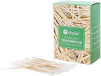 4000 Count | KingSeal Individually Cello Wrapped Mint Flavor Birch Wood Toothpicks, 2.5 Inch, Bulk Pack - 4 Boxes x 1000