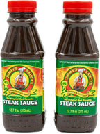 Jimmy’s Steak Sauce, Versatile Cooking & Grill Sauce, Meat Marinade, BBQ Sauce, Dipping Sauce & More (12.7oz 2 Pack) – Tomato Based w/Worcester Sauce & Secret Spices No MSG, Kosher, Halal Sauce