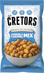 G.H. Cretors Cheese & Caramel Mix Flavor Popcorn King Size Single Serving Bags (6 Pack - 4.5 Oz Each)