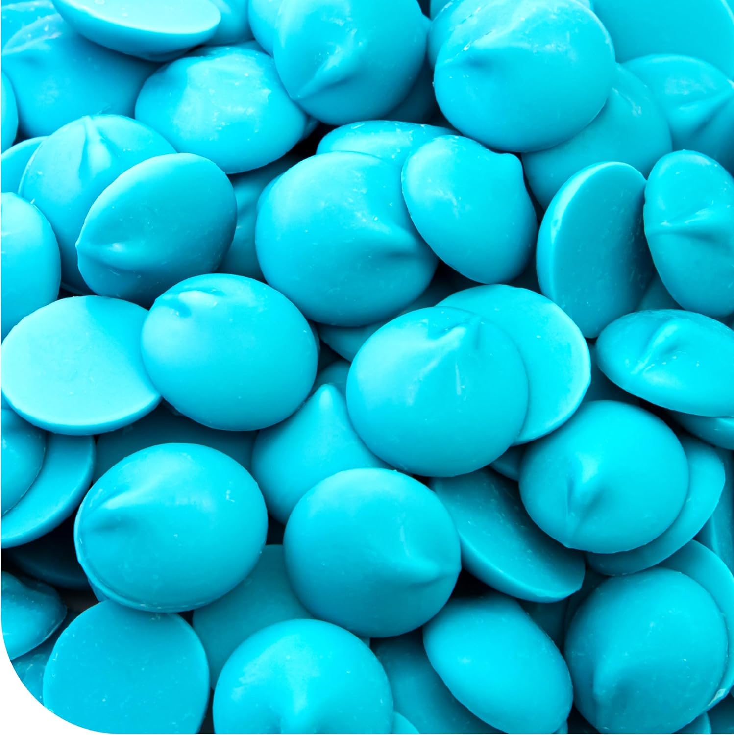 Merckens Chocolate Melts - 1 Pound Pack - Melting Chocolate for Dipping, Molding, Coating & Baking - Blue Candy Melts - Vanilla Melting Wafers for Easter Candy Projects