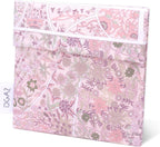 DGAZ Sanitary Napkin Storage Bag, Period Bag for Teen Aged Girls, Portable Period Bag for Panty Liners/Menstrual Cup/Small Tampons，Mini Makeup Bag for Purse(Peach Blossoms)
