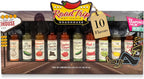 Road Trip RoadHouse Smokehouse Hot Sauce Gift Set – 10 Pack Sauce Sampler, Flavorful Spicy Gift set Variety