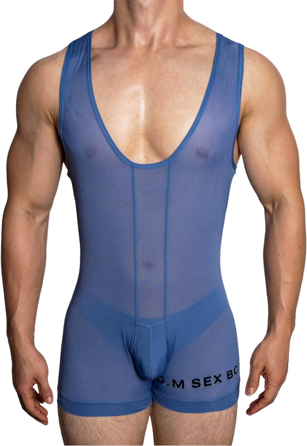 Men's See Through Bodysuits, Leotard Wrestling Singlet Jumpsuits, Sexy Bugle Pouch Jumpsuits