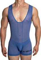Men's See Through Bodysuits, Leotard Wrestling Singlet Jumpsuits, Sexy Bugle Pouch Jumpsuits