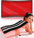 Red Light Therapy Mat 29.3" x 13", 330 LEDs Medical-Grade TPU Red Light Therapy Pad, 660nm&850nm Infrared Light Therapy for Body Pain Relief (Black)