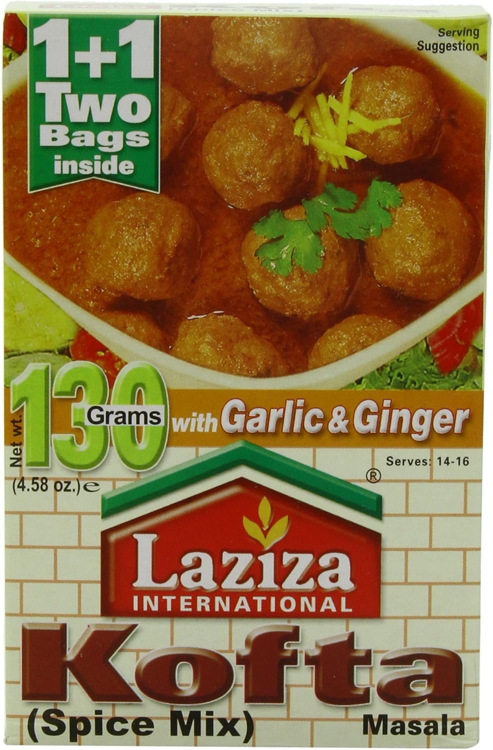 Laziza Kofta Masala, 130-Gram Boxes (Pack of 6)