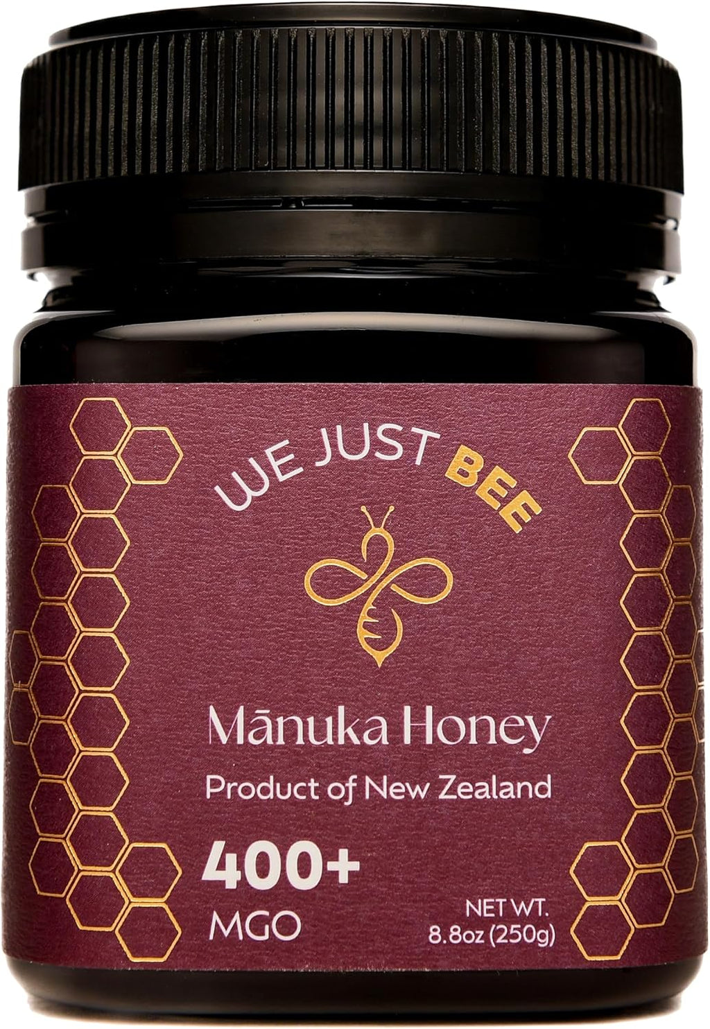 Raw Manuka Honey MGO 400+ | Premium New Zealand Honey – Supports Wellness with Natural Properties | 100% Pure, Sustainably Sourced | Ideal for Tea, Toast, & More – 250g/8.8oz
