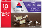 Atkins Endulge Chocolate Coconut Bar, Dessert Favorite, High in Fiber, 1g Sugar, 10 Count