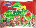 Colombina Bon Bon Bum Lollipops Watermelon Flavor, 48 Count (Pack of 1)