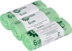 All-Green 6 Litre Compostable Kitchen Caddy Liners 6L Food Waste Bin Liners, 150 Bags