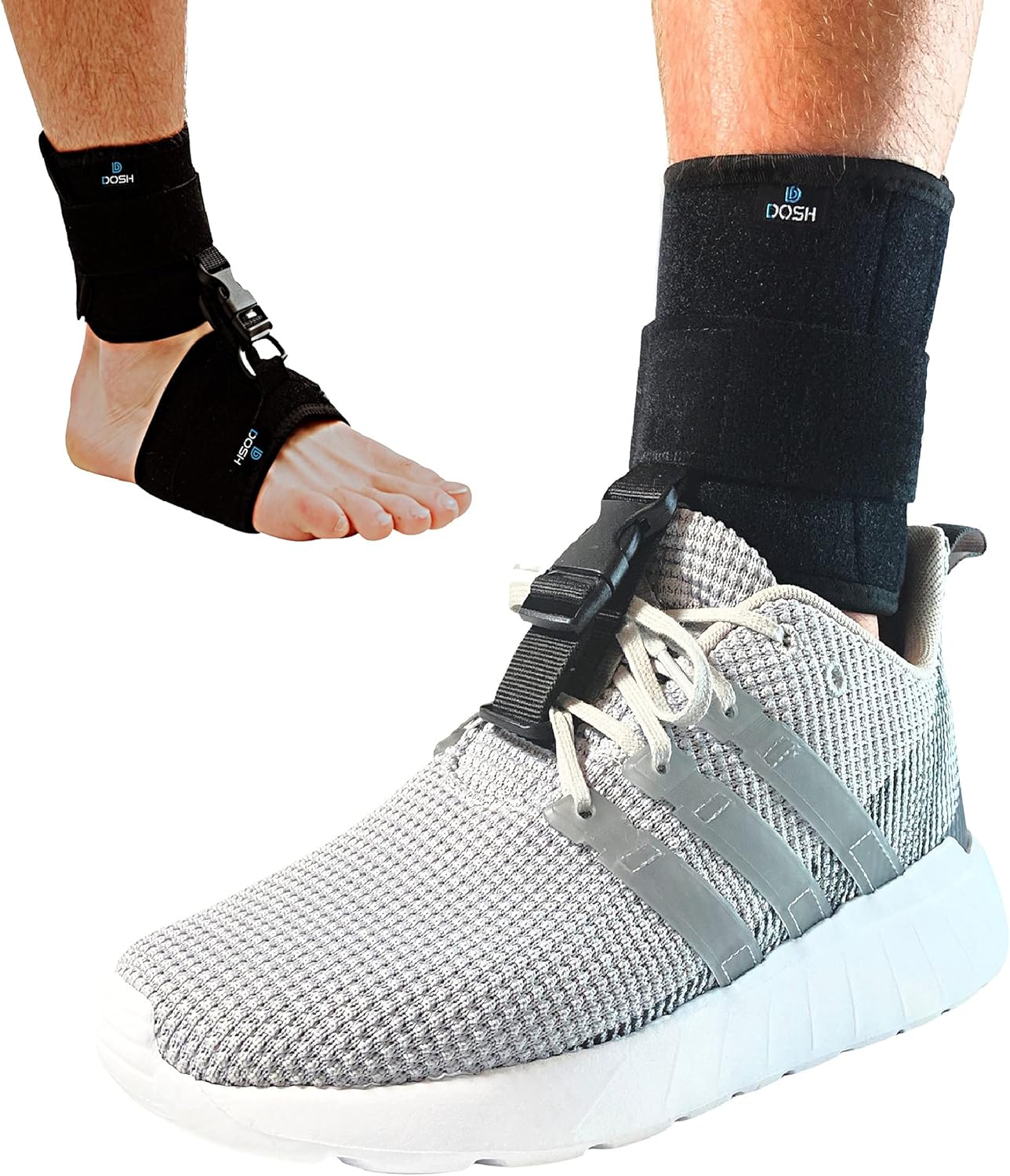 AFO Foot Drop Brace - Drop Foot Brace for Walking - AFO - Unisex (Black)