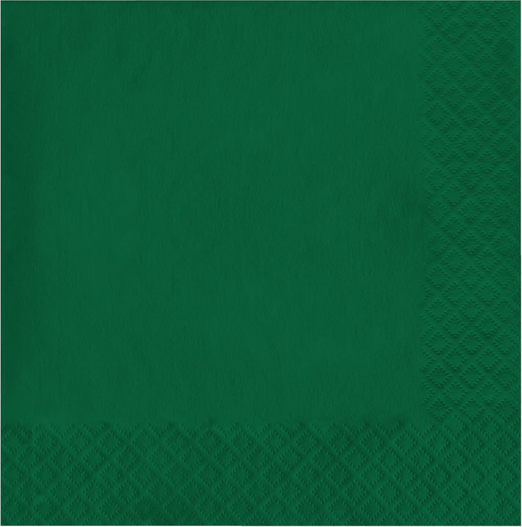 Hunter Green Luncheon Napkin, 2 Ply, Solid