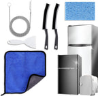 XANGNIER 6PCS Refrigerator Cleaning Brush Set – Complete Deep Clean Kit for Fridge Maintenance, Including Drain Holes, Door Seals, Shelves & Tight Spaces – Flexible, Durable Household Cleaning Tools
