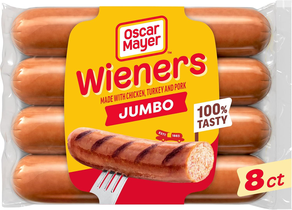 Oscar Mayer Jumbo Wieners Hot Dogs, 8 ct Pack