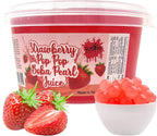Fusion Select Boba Bursting Bobaz Popping Bobaz Pearls Fruit Tea Snack Toppings (490 Grams, Strawberry)