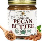 USDA Certified Organic Pecan Butter, Handmade, Small batches, Keto Friendly, Gluten Free, All Natural, made of Organic Pecans, and Sea Salt, no other additives! NO SUGAR ADDED