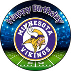 7.5x Inch Edible Cake Toppers –Vikings Themed Birthday Party Collection of Edible Cake Decorations