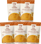 The Cumin Club Dal Tadka (Yellow Lentils) - Authentic & Flavorful Indian Meal, Ready to Eat Dal with Mild Spices, Easy 5-Minute Vegetarian Friendly Indian Food, All-Natural, No Preservatives - Pack of 5