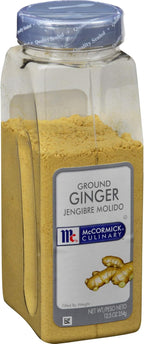 McCormick Culinary Ground Ginger, 12.5 oz - One 12.5 Ounce Container of Dried Ground Ginger Powder, Perfect on Meats, Seafood, Asian and Indian Dishes, Fruits, Vegetables and Desserts