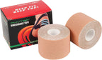 PHYTOP Muscle Tape Kinesiology (2 Rolls Pack) for Athletes, Rock Tape Kinesiology Tape for Physiotherapy Not Pre-Cut, Color Beige
