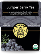 Buddha Teas Organic Juniper Berry Tea - OU Kosher, USDA Organic, CCOF, 18 Bleach-Free Tea Bags
