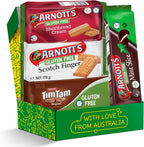 Gluten Free Snack Box & Gift Basket – Biscuit Variety Pack for Adults – 4-Pack Australian Favorites: Scotch Finger, Mint Slice & Shortbread Creams – Celiac Friendly Care Package