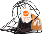 BallcapBuddy Hat Washer for Washing Machine, Cap Washer, Baseball Cap Washers, Baseball Hat Cleaner/Cleaning Protector (Black (1-Pack))