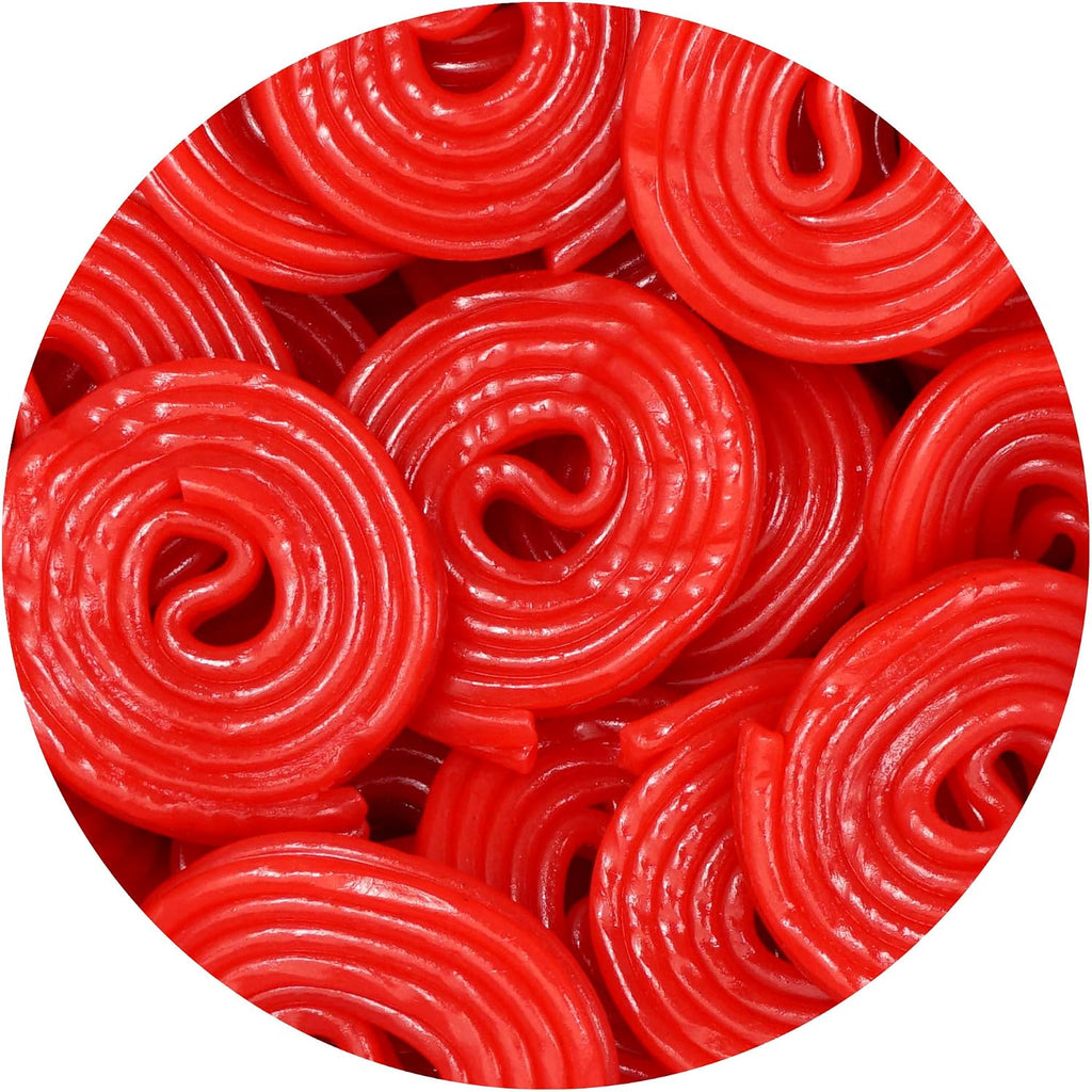 Broadway Strawberry Wheels Licorice Candy, 2 Pound Bulk Bag, Red Licorice Wheels