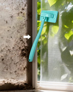 Window Screen Cleaner Kit,Wet and Dry Dual-Use Mesh Screen Cleaner + 3 Window Track Cleaning Tools,Detachable Window Sill Cleaner Tool for Easy,Efficient Cleaner