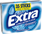 WRIGLEYS EXTRA PEPPERMINT CHEWING GUM SUGAR FREE STICK RP 35 CT
