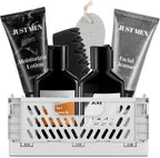 Gift Baskets for Men - 7 Pcs Mens Body Wash & Skin Care Kit | All-in-One Grooming & Bath Gift Set with Cedrus Atlantica Scent | Birthday Gifts for Men, Husband, Boyfriend, Brother, Father