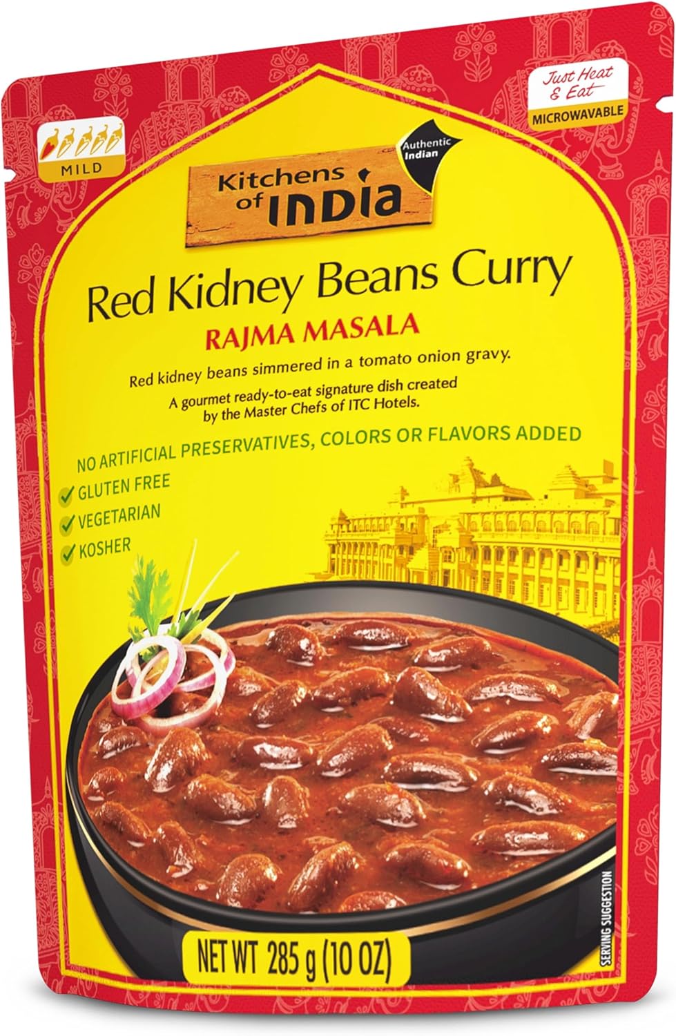 Kitchens Of India Ready To Eat Rajma Masala, Red Kidney Bean Curry, 10-Ounce Boxes (Pack of 6)