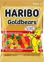 HARIBO Goldbears, Gummi Candy, 5 oz Bags (12 Packs) Assorted Flavors
