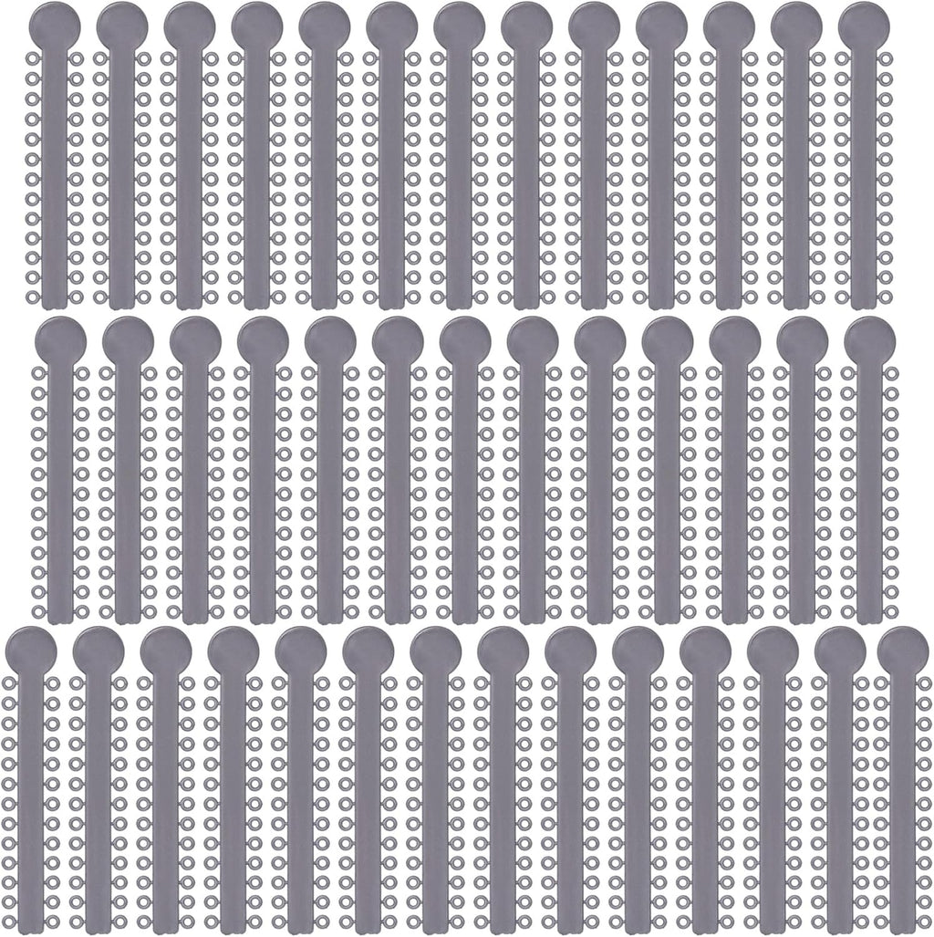 Angzhili Dental Ligature Ties for Braces,Orthodontic Ligature Ties,1040 Pcs Elastic O-Ring (Gray)