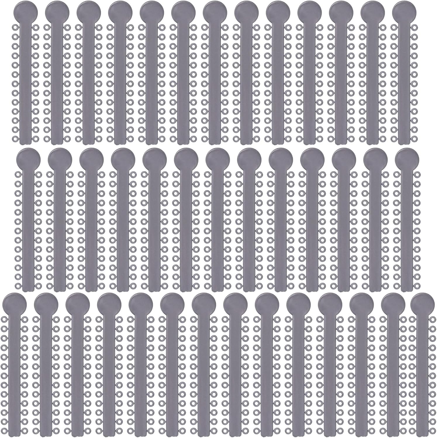 Angzhili Dental Ligature Ties for Braces,Orthodontic Ligature Ties,1040 Pcs Elastic O-Ring (Gray)