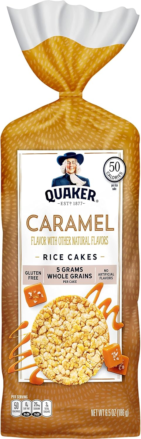 Quaker Rice Cakes, Caramel, 6.5 Oz