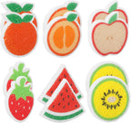 JarThenaAMCS 12Pcs Fruit Shaped Kitchen Sponges 6 Design Cute Apples Orange Watermelon Strawberry Water Absorbing Dish Washing Sponges Non Scratch Household Cleaning Scrub Tools for Washing Dishes