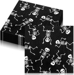 MotiMind 50 Pcs Halloween Disposable Napkins Paper Napkins Skull Dancing Skeleton Cocktail Napkins for Dinner Luncheon Halloween Party Tableware Supplies Trick or Treat Decorations