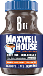Maxwell House Dark Silk Instant Coffee, 8 oz