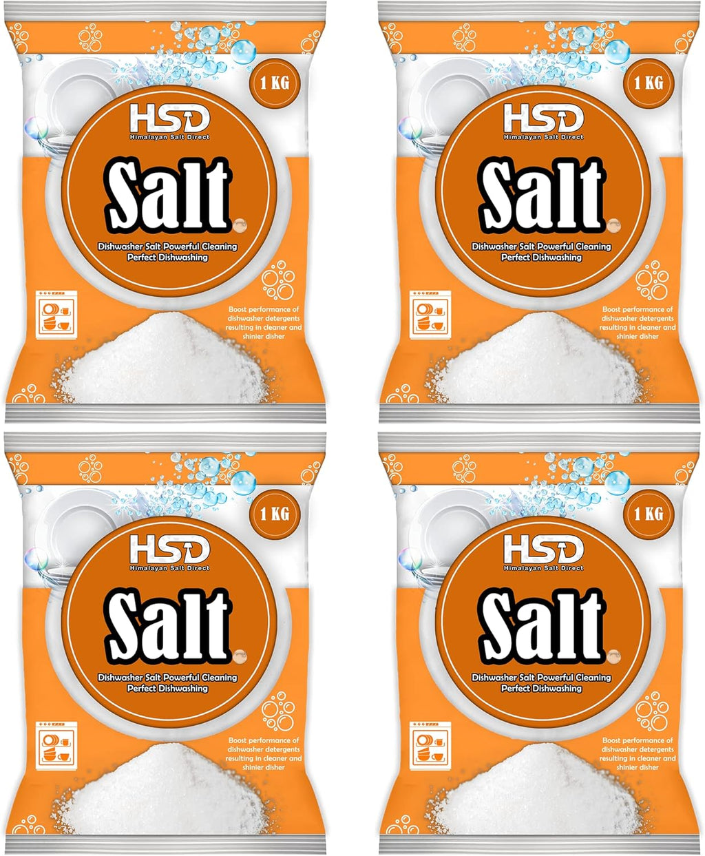 1kg Dishwasher Salt, Powerful Cleaning Dishwasher Salt, softener salt, Best For Laundry Kitchen Dish Washing, Compatible to All Water Softner Machines, Premium Food Grade 100% Genuine British Salt (4)