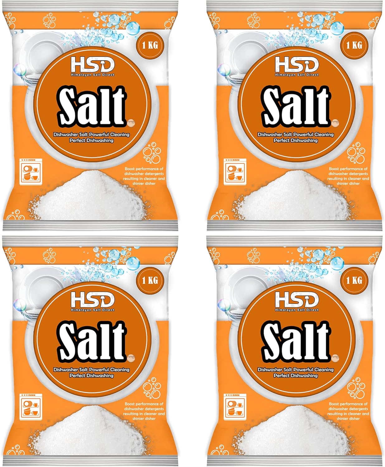 1kg Dishwasher Salt, Powerful Cleaning Dishwasher Salt, softener salt, Best For Laundry Kitchen Dish Washing, Compatible to All Water Softner Machines, Premium Food Grade 100% Genuine British Salt (4)