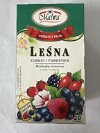 Malwa Herbata Owocowa - Lesna (Forest Fruit Tea), Poland, Pack of 3, 40 g