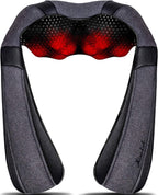 Mirakel Fathers Day Dad Gifts for Husband Men, Neck Massager for Pain Relief Deep Tissue, Electric Shiatsu Shoulder & Back Massager with Heat, Mothers Day Gifts for Mom Wife Women Her (NOT Cordless)