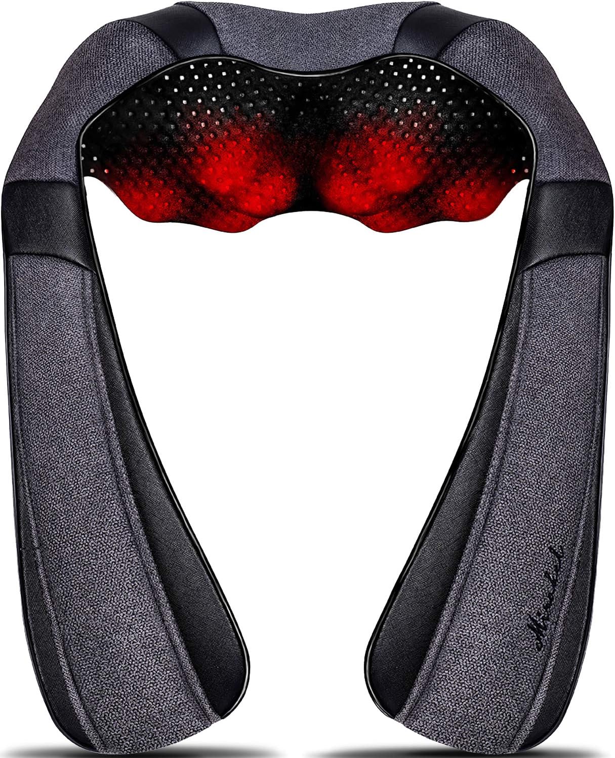 Mirakel Fathers Day Dad Gifts for Husband Men, Neck Massager for Pain Relief Deep Tissue, Electric Shiatsu Shoulder & Back Massager with Heat, Mothers Day Gifts for Mom Wife Women Her (NOT Cordless)
