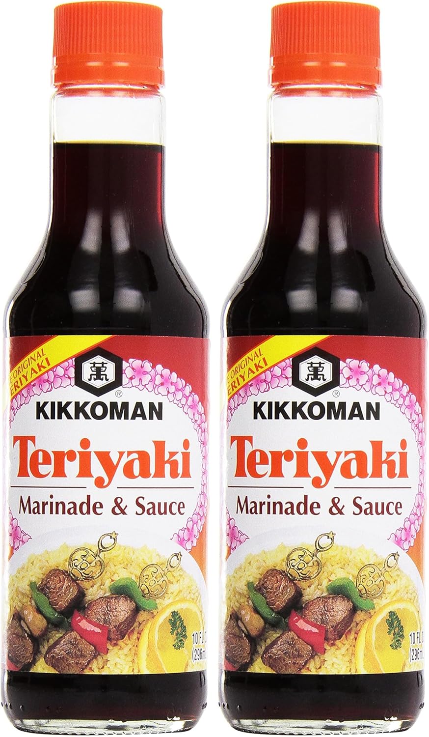Kikkoman Teriyaki Marinade & Sauce, 10 oz (Pack of 2)