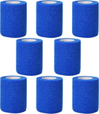 CIYAGPOOU Self Adhesive Bandage Wrap,2 Inch Blue Breathable Elastic Cohesive Bandages, Vet Wrap Sports Tape Bulk for First Aid Supplies, Wrist Sprains Protection