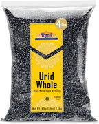 Rani Urid/Urad Whole Black (Matpe Beans with Skin) Indian Lentils 64oz (4lbs) 1.81kg Bulk~ All Natural | Gluten Friendly | Non-GMO | Kosher | Vegan | Indian Origin