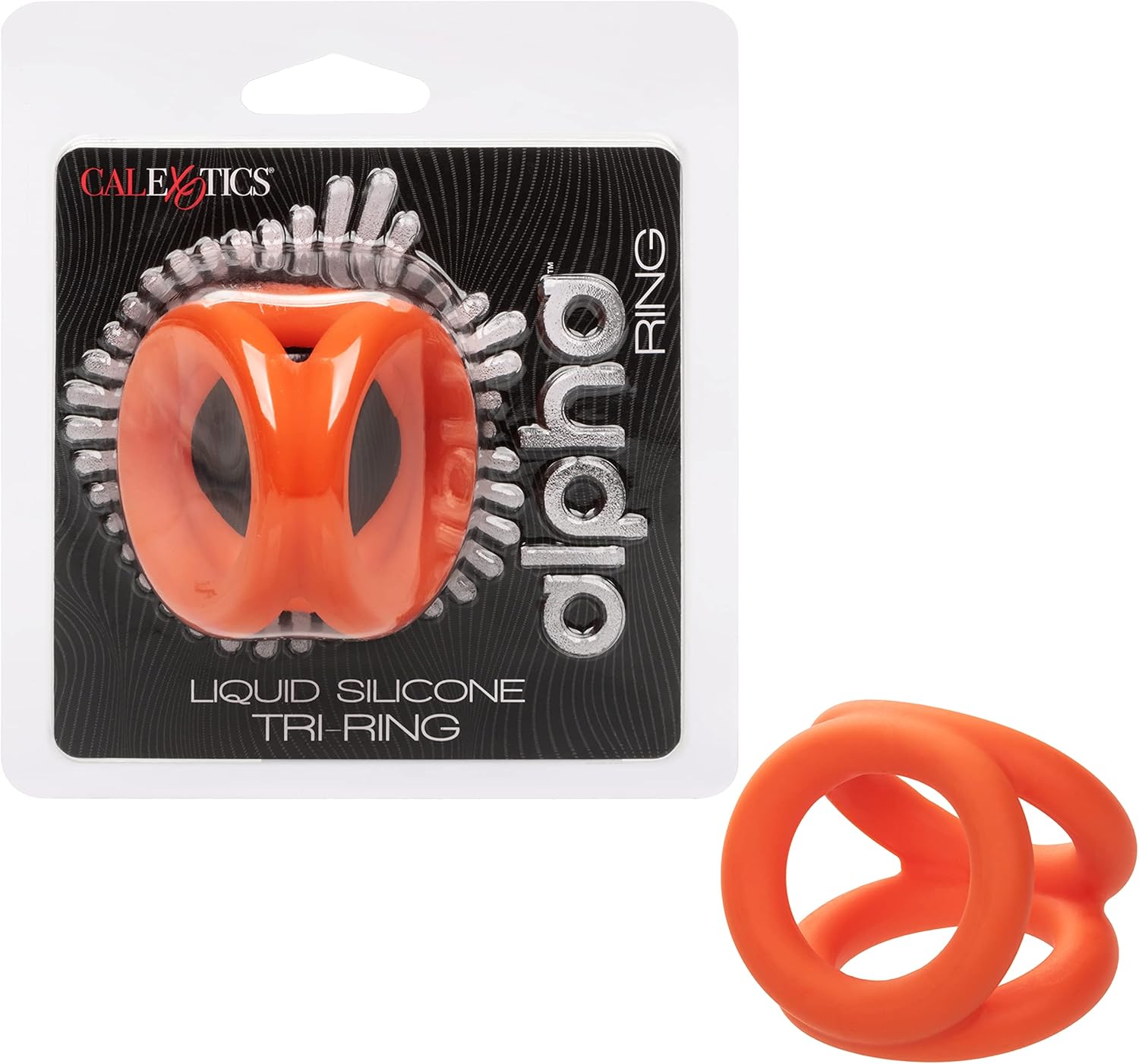 CalExotics Alpha Liquid Silicone Tri-Ring Cock Ring for Men- SE-1492-36-2